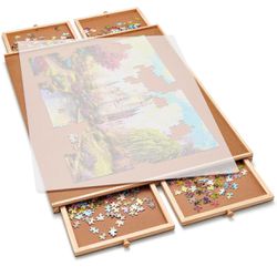 1500 Pieces Jigsaw Puzzle Table with Puzzle Cover