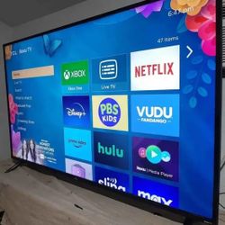 SMART  TV   TCL    55"  4K  ROKU   LED  HDR   DOLBY   VISION   FULL  UHD  2160p⏮️⏮️ ( NEGOTIABLE )↔️ FREE  DELIVERY⏭️⏭️