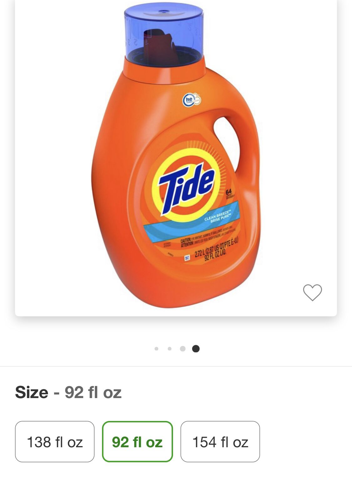 Tide Laundry  Detergent 