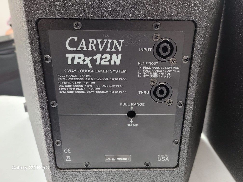 Carvin TRX-12N Passive Speakers for Sale in San Marcos, CA - OfferUp