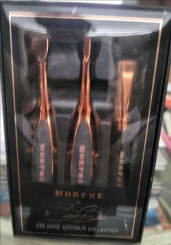 Morphe Rose Gold and Black Contour Brush Set