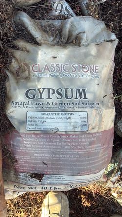Gypsum natural lawn & garden soil softener
