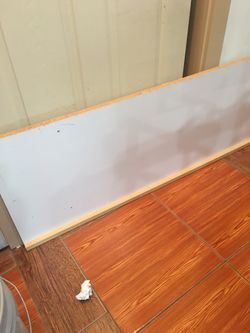 White shelf