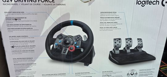Logitech G29 Driving Force Racing Wheel and Floor