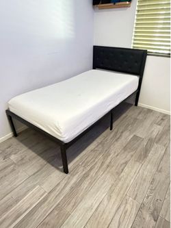 Twin Bed Frame and Mattress