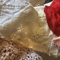Vintage Knitted Table Clothes
