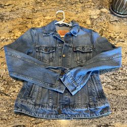 Levi Strauss & Co. Women's XS Trucker Denim Jean Jacket Dark Blue Nice Jacket