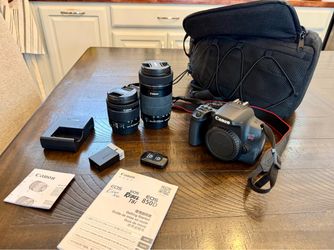 Canon EOS Rebel T8i DSLR Camera — Complete 2-Lens Kit