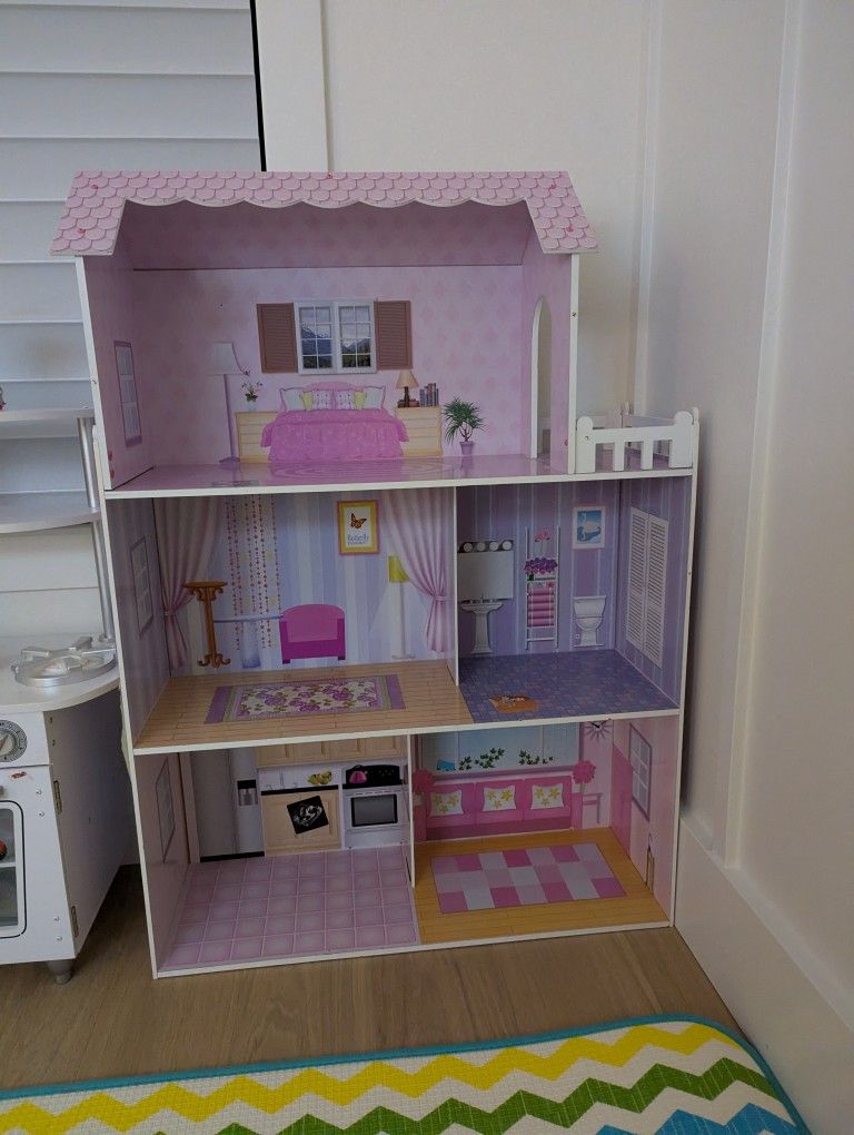 Doll House With Small Furnitures