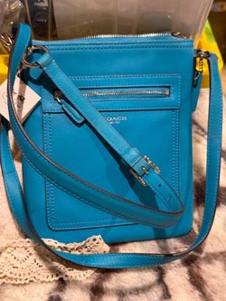 Coach Legacy Leather Swingback Bag Tourmaline