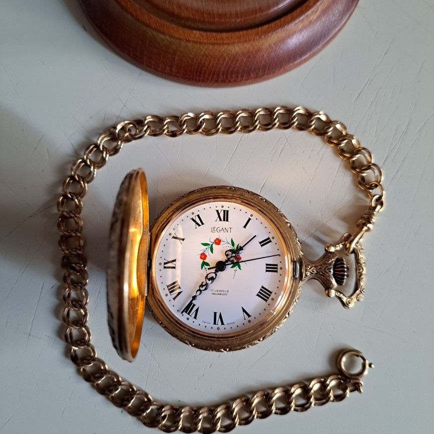 VTG LeGANT 17 Jewel Incabloc Pocket Watch for Sale in Tinley Park IL OfferUp