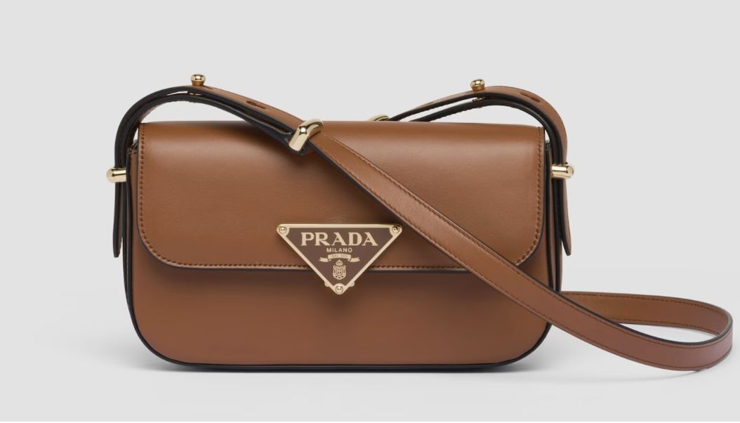 Authentic Prada Leather Shoulder Bag - Cognac - MSRP $2,850