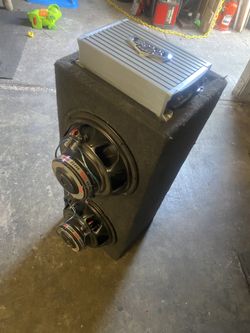 CAR STEREO SUBWOOFER SPEAKERS AMPS