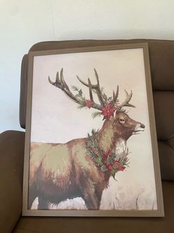 Deer painting Christmas