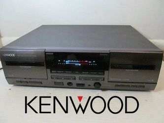 Kenwood CT-203 Stereo Double Cassette Deck, Needs Belts