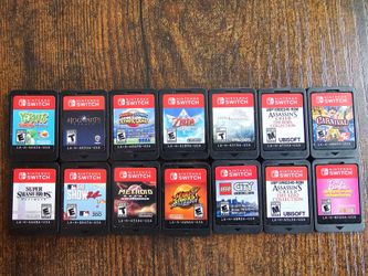 Nintendo Switch Game Cartridges - Zelda, Mario, Smash Bros, Hogwarts Legacy, and More