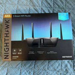 New Netgear Wifi 6 Router AX5 AX4200