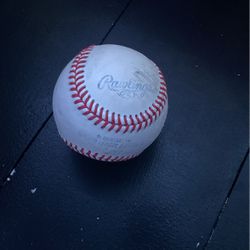 Official MLB (in Game Ball) For The Detroit Tigers Vs. Astros Thumbnail