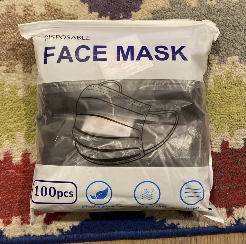 100 Disposable Face Masks