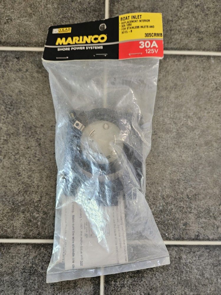 Marinco 30A Boat Inlet Replacement Interior