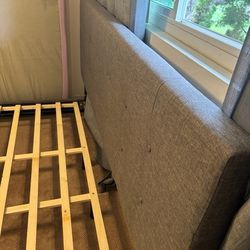 Bed Frame With Headrest