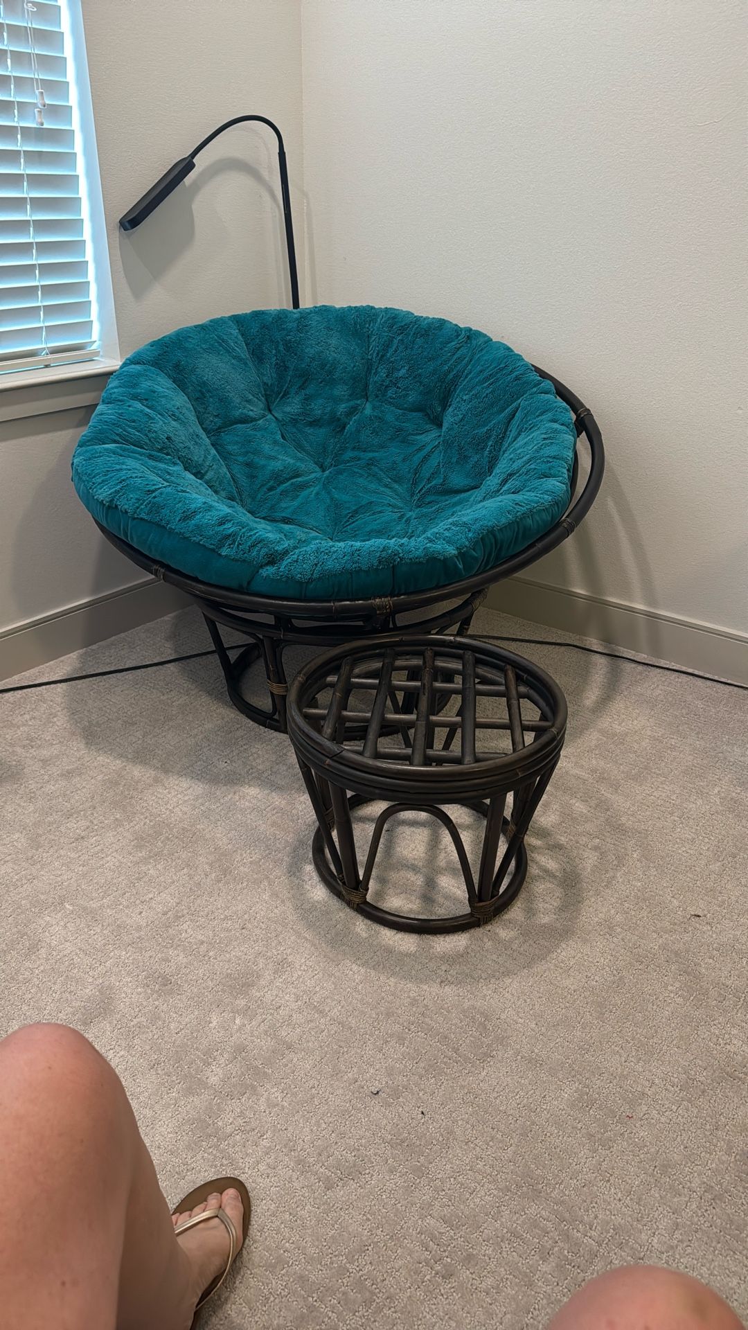 Papasan Chair And Stool