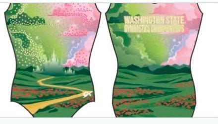 WA state 2026 gymnastics leotard- Adult XS