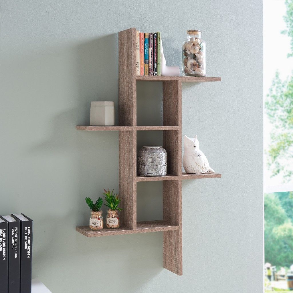 Weathered Oak Wall Shelf