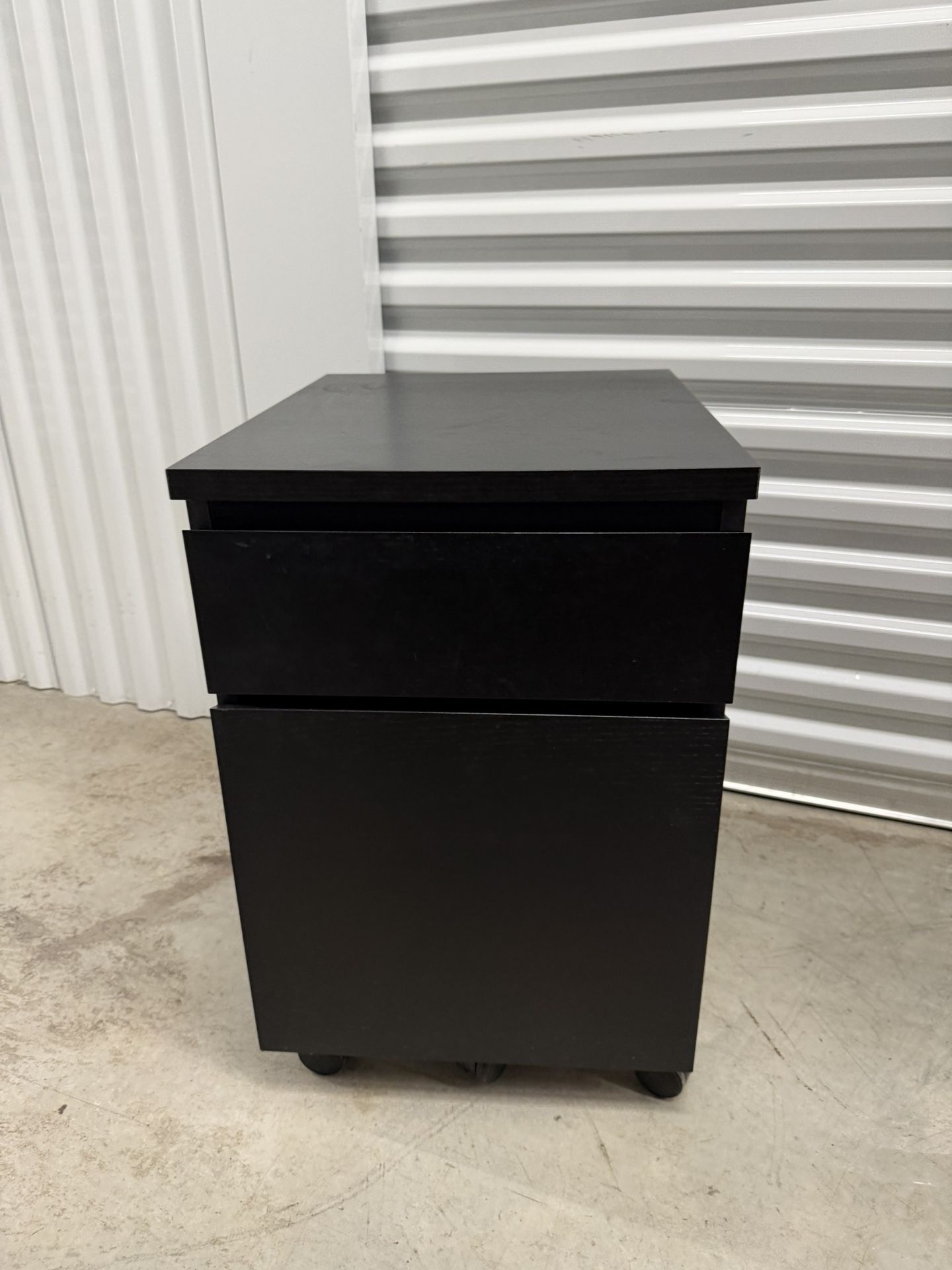 IKEA Drawer Cabinet on Wheels – Black, 2 Drawers