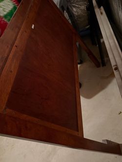 Wooden bed headboard and footboard
