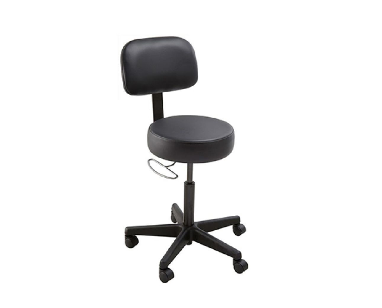 TOPCON MEDICAL SYSTEMS STOOL, OS200 WITH BACK REST, BLACK
