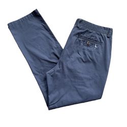 TAILORBYRD COLLECTION Men's Flat Front Chino Pants SIZE 36x32 Greyish Blue