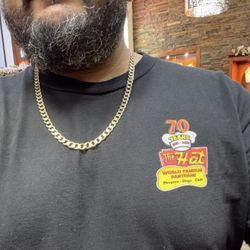 14K Solid Gold Chain 64 Grams Curb Link