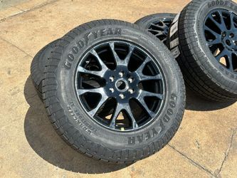 4x HRE Wheels 6x5.5 Fits Chevy Tahoe Silverado Tesla Cybertruck Goodyear NEW A/T LT285/65R20