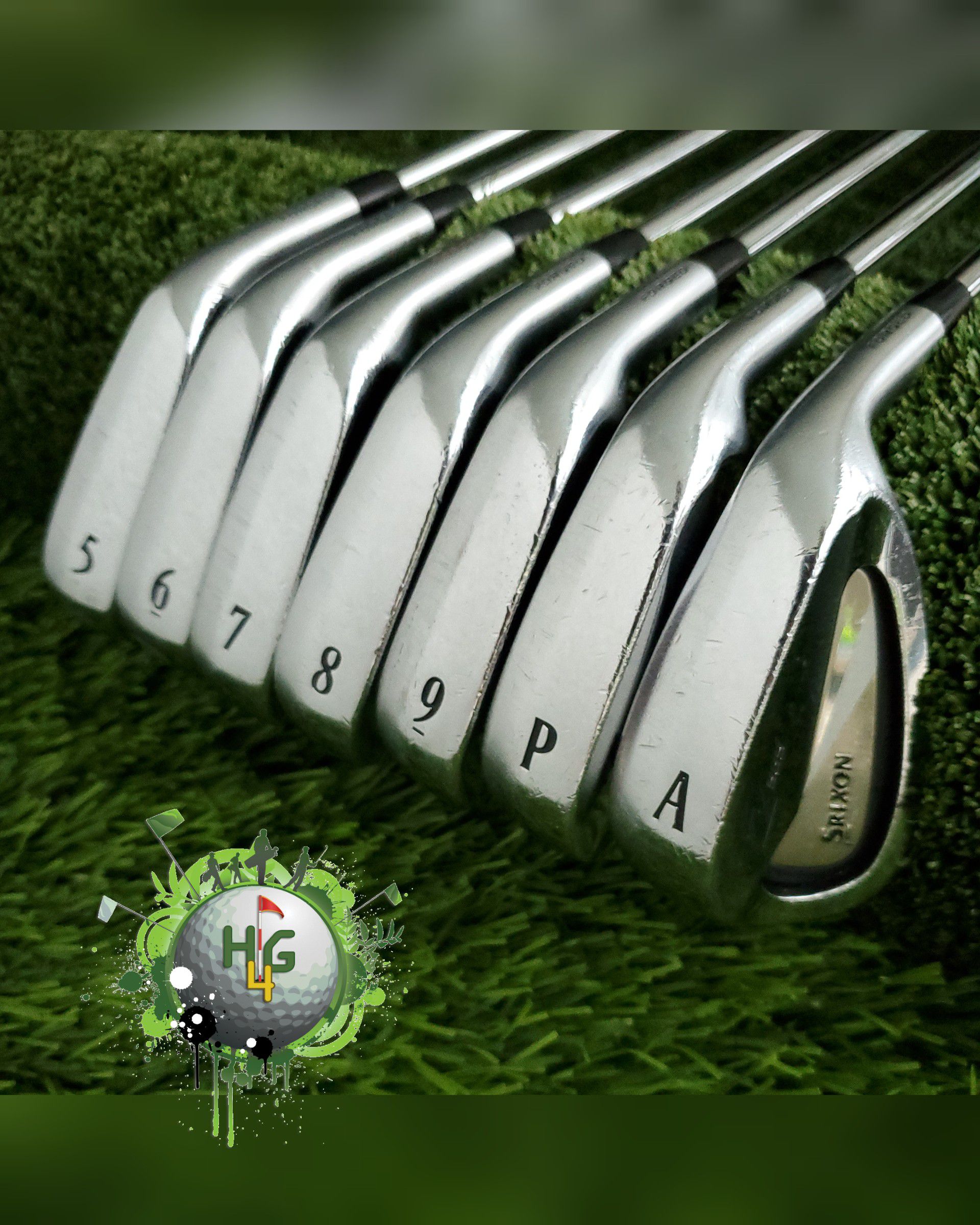 Golf ⛳ Srixon 5-PW,AW ironset, steel Shaft, stiff flex