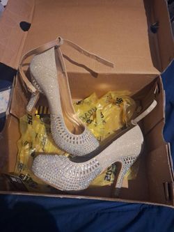 Rhinestone Platform Heels