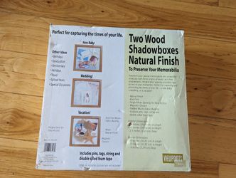 Two Wood Shadowboxes