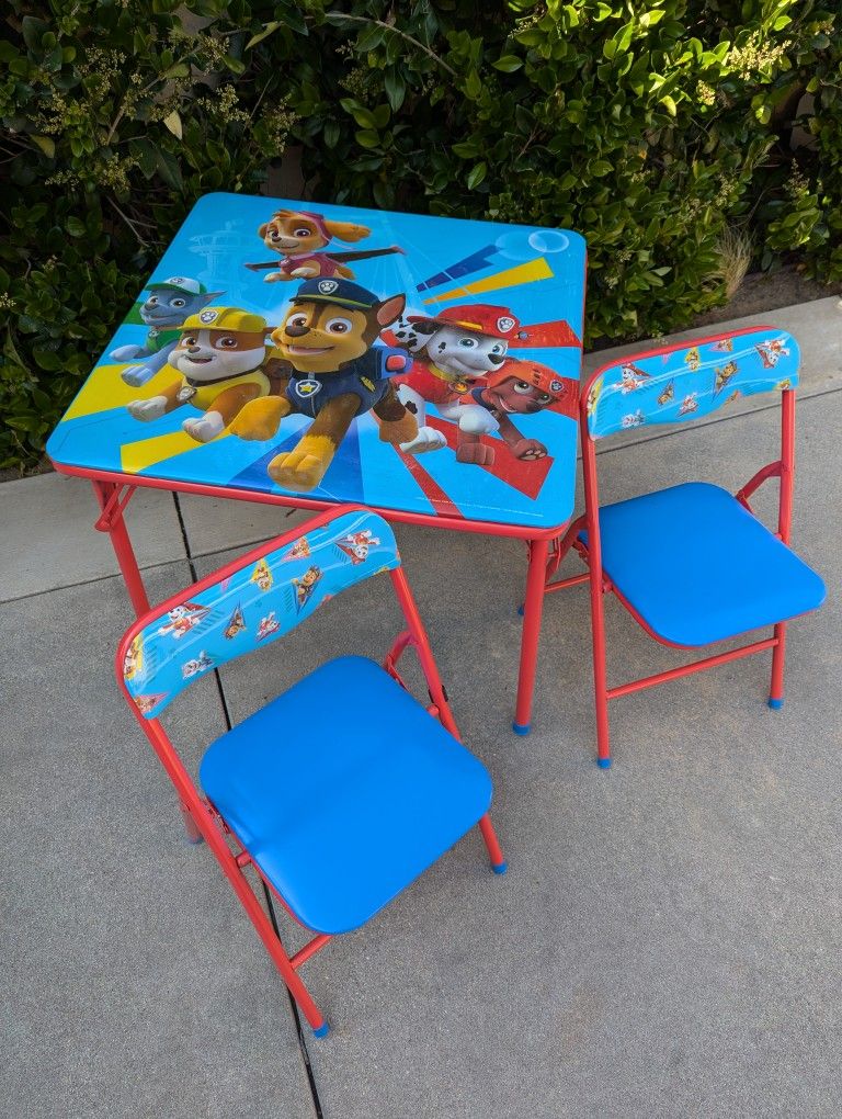 Paw Patrol Kids Table And Chairs