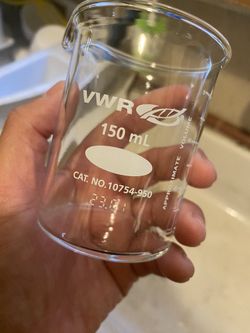  Small  Glass Beaker Cup ,  150ML, 11 Pieces 