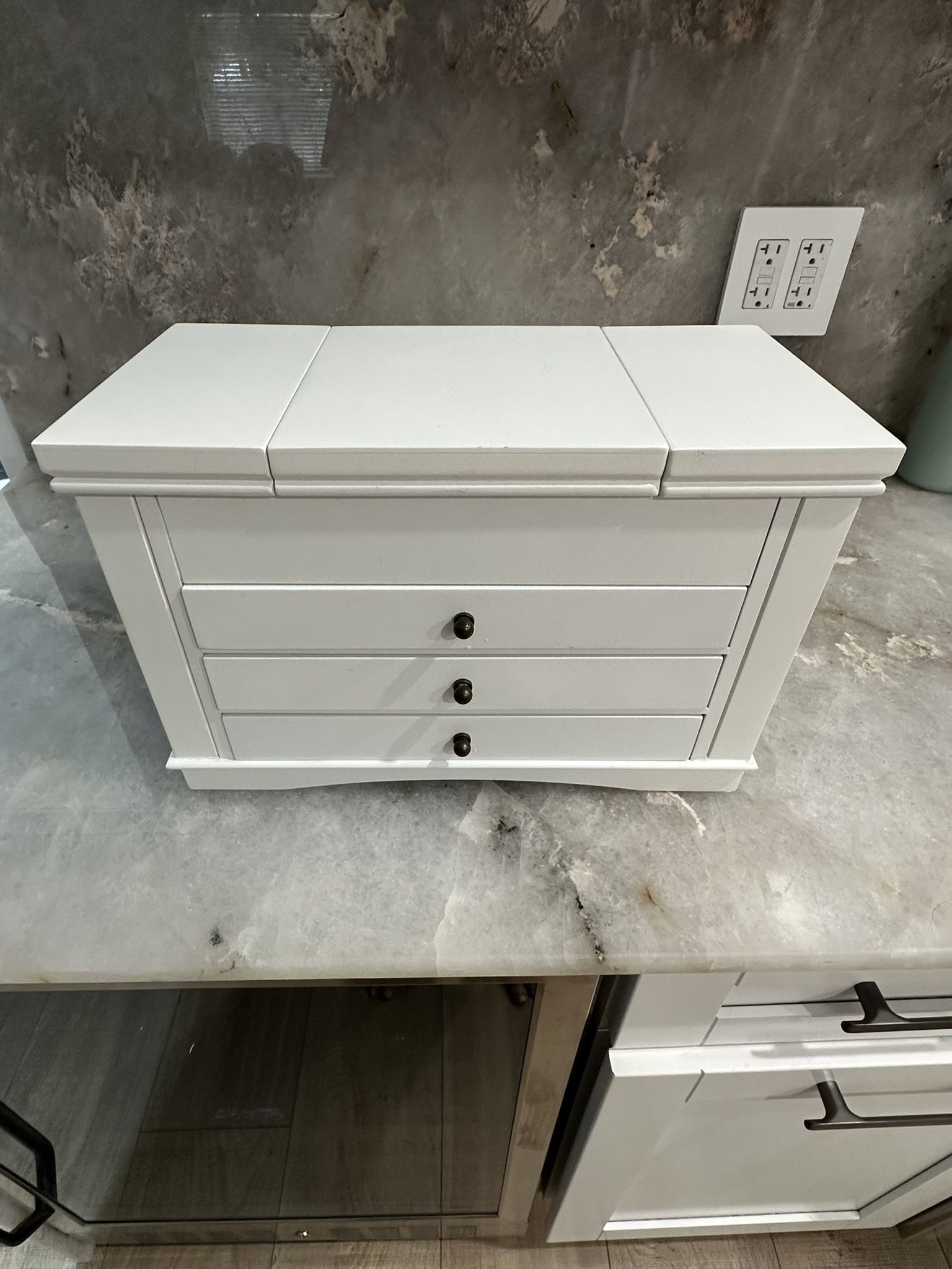 Large White Jewelry Box