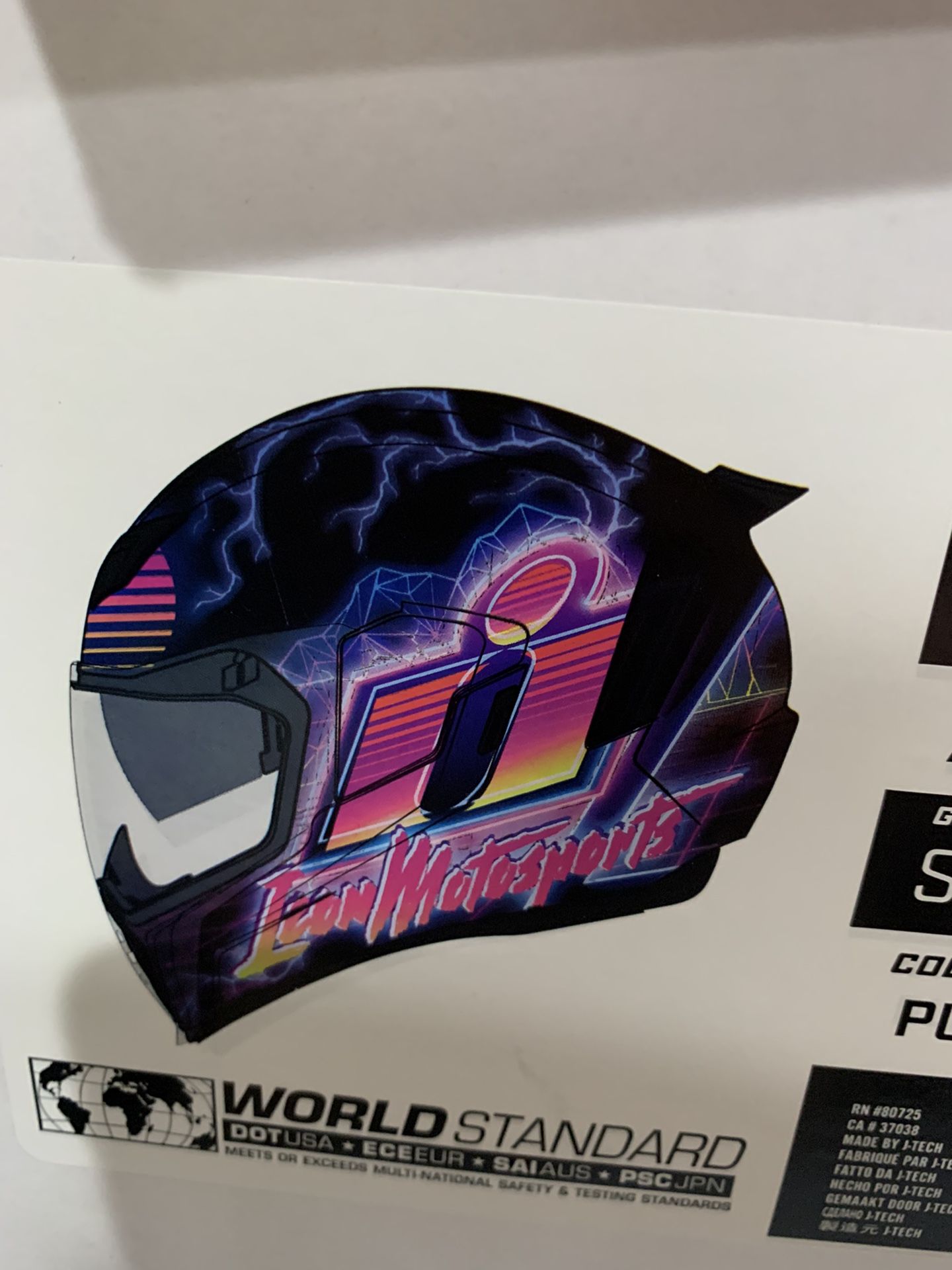 Icon Airflite Synthwave Full FaceTime Helmet