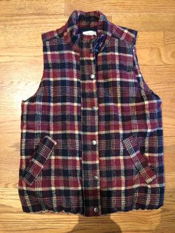 Ladies Plaid Vest Small by Jolt