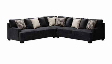 Signature Design by Ashley® Lavernett 3-Piece Charcoal Sectional
