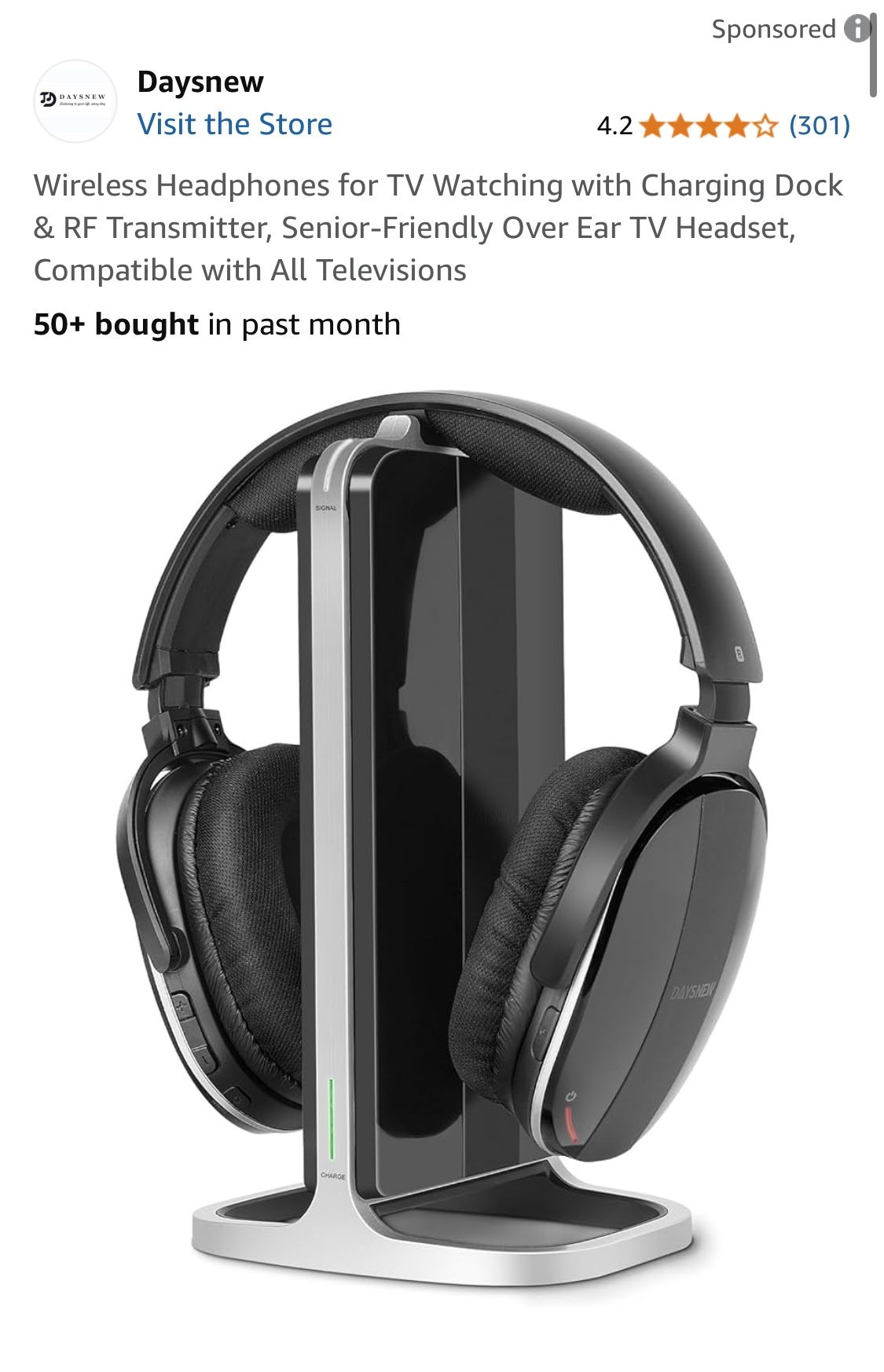 DAYSMEW new Bluetooth wireless headphones for TV and more