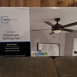 New In Box 52 Inch Ceiling Fan. 