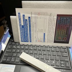 Wireless Keyboard iPad Case 10.2 W/mouse Track pad 