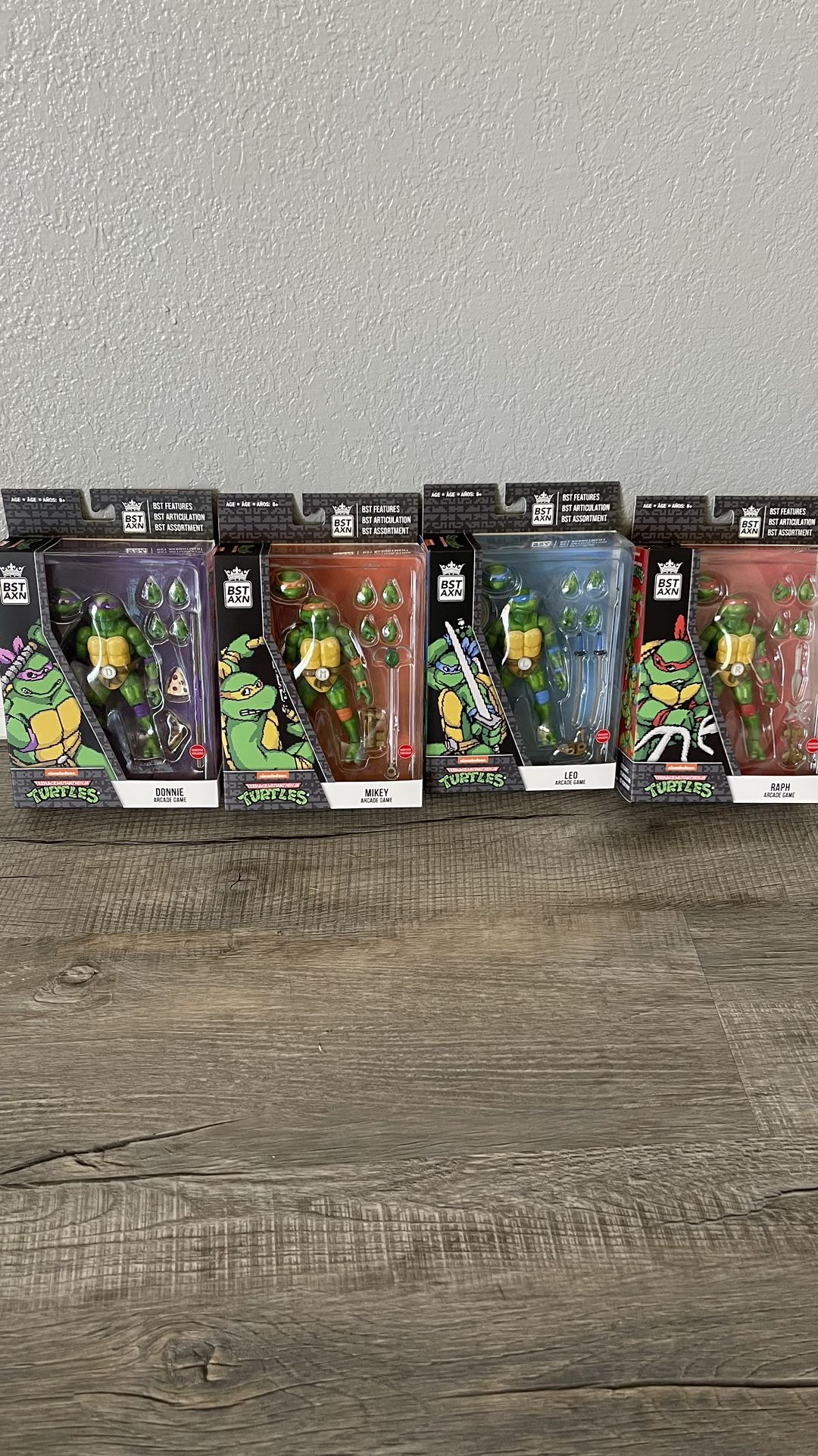 Teenage Mutant Ninja Turtles Pixelated Figures 1989 Video Game