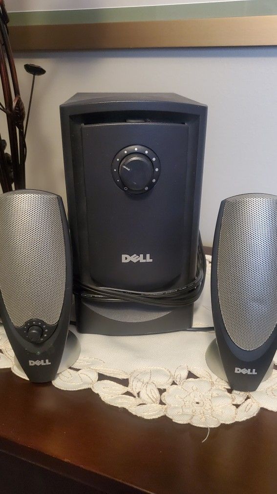 Dell A425 Zylux Multimedia Computer Speaker System With Powered Subwoofer