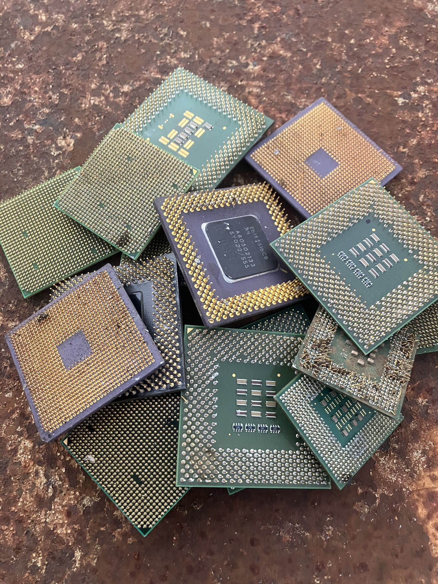 1 Pound Pinned CPU’s For Gold Recovery