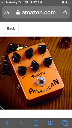 JOYO JOYO American Sound Effect Pedal Performs from Clean to Driven and Simulates Amplifiers to Reproduces the Sound of 57 Deluxe Amp (JF14)